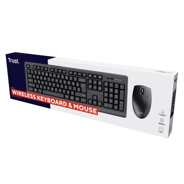 KEYBOARD +MOUSE WRL PRIMO SET/ENG 25347 TRUST