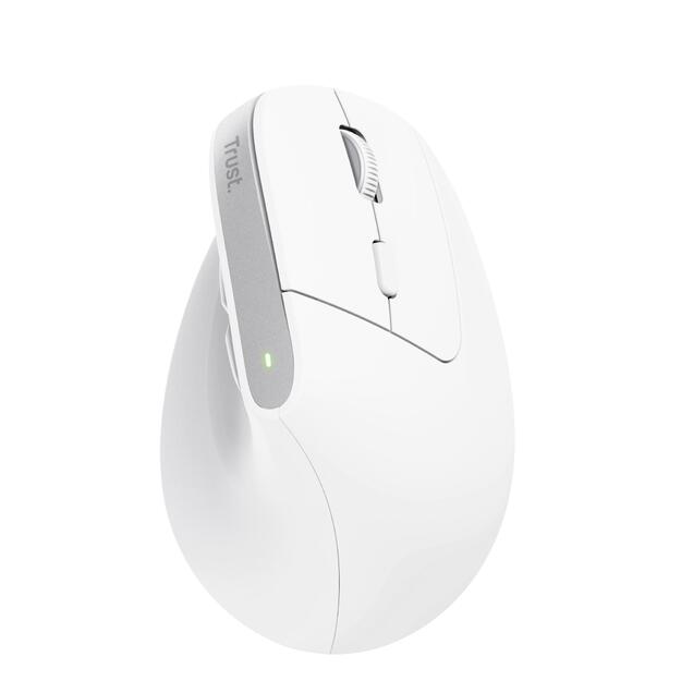 MOUSE USB OPTICAL WRL BAYO+/ERGONOMIC WHT 25399 TRUST 6