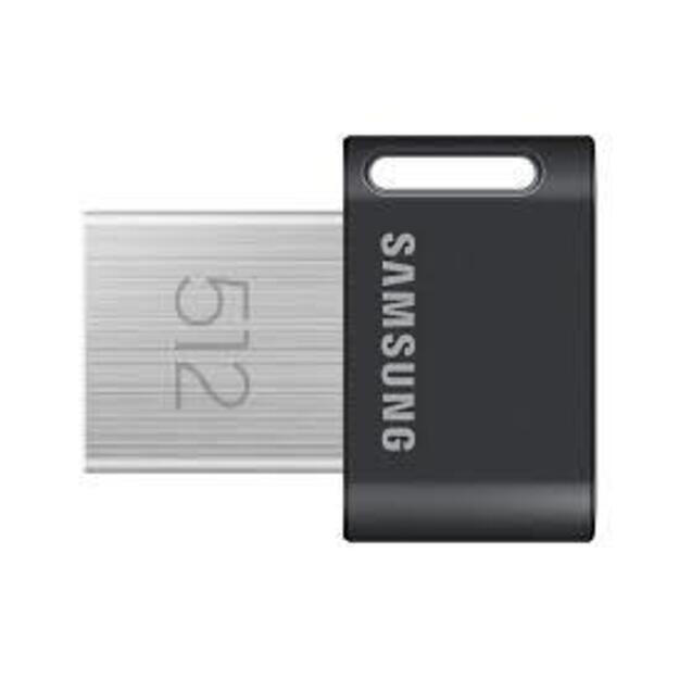 SAMSUNG FIT Plus USB-Stick Type-A 512GB 400MB/s Read 110MB/s Write compact USB 3.1 Flash Drive mit Schlüsselring Gray