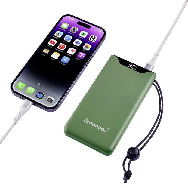 POWER BANK USB 10000MAH/GREEN 7332037 INTENSO