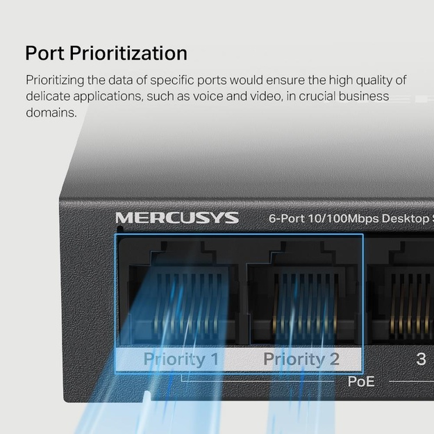NET SWITCH 6PORT 10/100M/MS106LP MERCUSYS