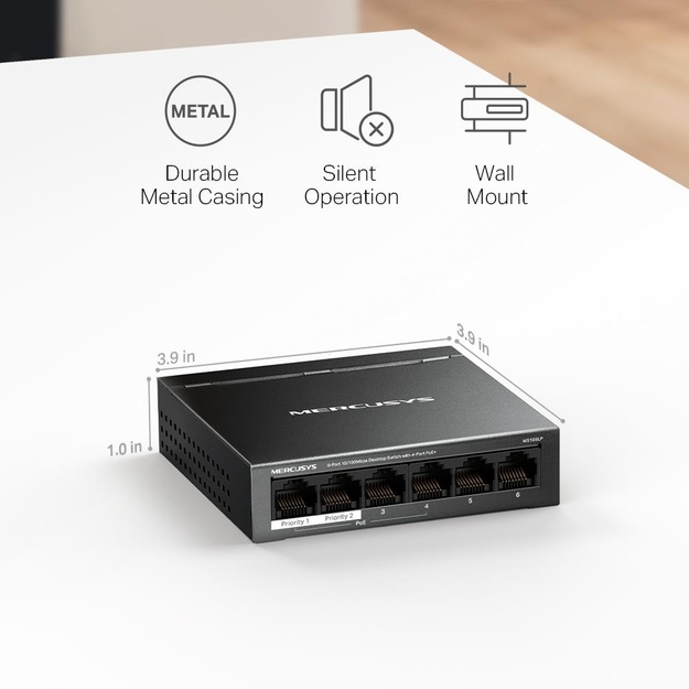 NET SWITCH 6PORT 10/100M/MS106LP MERCUSYS