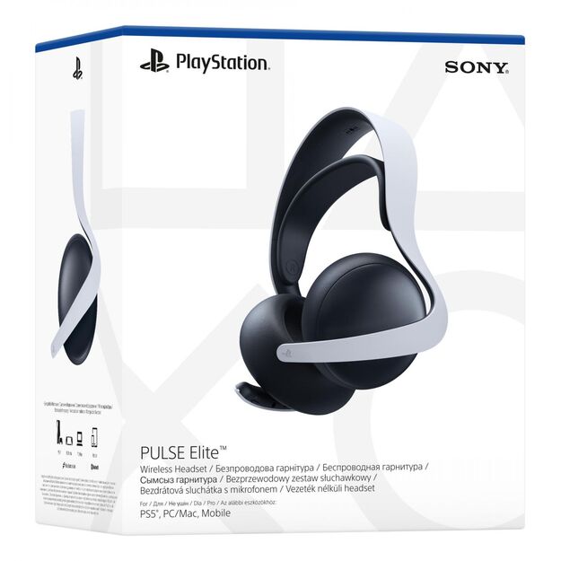 HEADSET WRL PULSE ELITE /PS5/WHITE/BLACK 711719572985 SONY 6