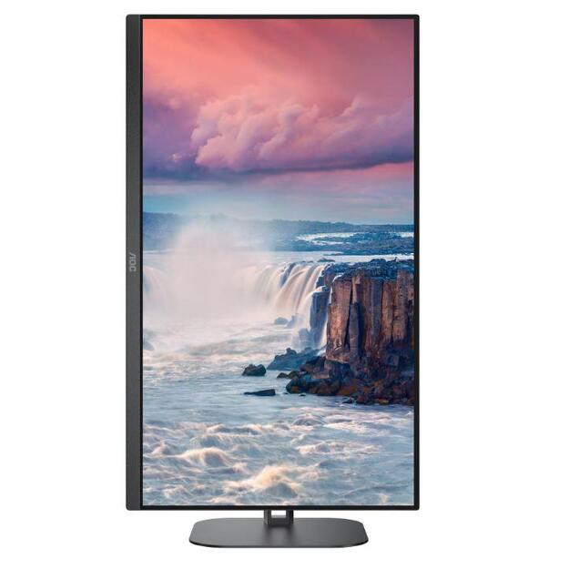 LCD Monitor|AOC|27 |Panel VA|2560x1440|16:9|75 Hz|Matte|4 ms|Speakers|Swivel|Pivot|Height adjustable|Tilt|Colour Black|Q27V5N/BK