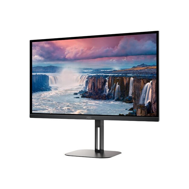 LCD Monitor|AOC|27 |Panel VA|2560x1440|16:9|75 Hz|Matte|4 ms|Speakers|Swivel|Pivot|Height adjustable|Tilt|Colour Black|Q27V5N/BK