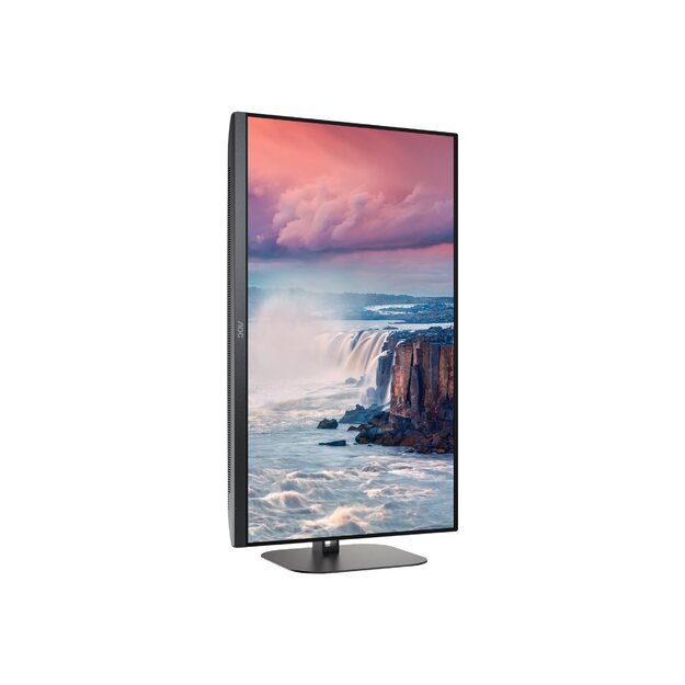 LCD Monitor|AOC|27 |Panel VA|2560x1440|16:9|75 Hz|Matte|4 ms|Speakers|Swivel|Pivot|Height adjustable|Tilt|Colour Black|Q27V5N/BK