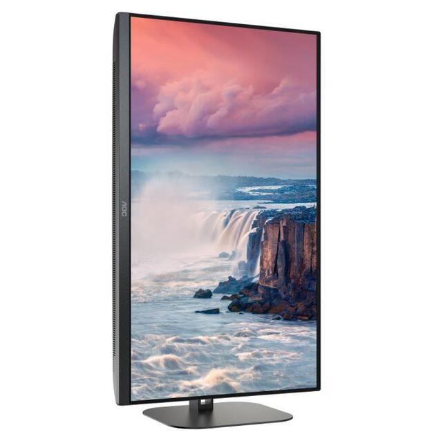 LCD Monitor|AOC|27 |Panel VA|2560x1440|16:9|75 Hz|Matte|4 ms|Speakers|Swivel|Pivot|Height adjustable|Tilt|Colour Black|Q27V5N/BK