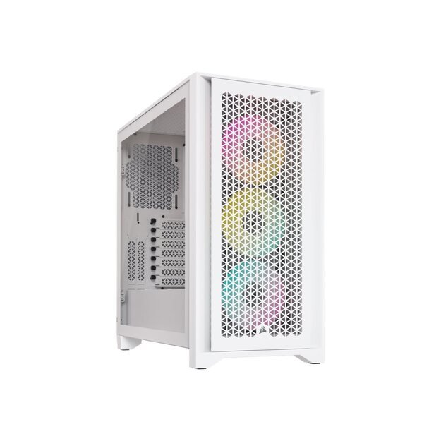 CORSAIR iCUE 4000D RGB Airflow Mid-Tower True White