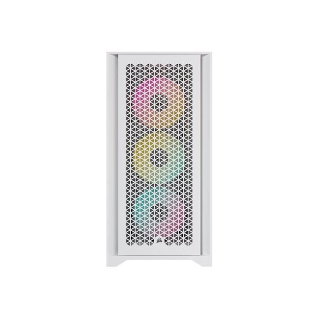 CORSAIR iCUE 4000D RGB Airflow Mid-Tower True White