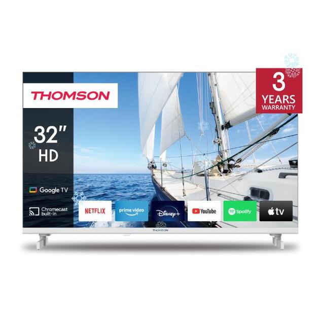 TV Set|THOMSON|32 |Smart/HD|1366x768|Wireless LAN|Bluetooth|Google TV|White|32HG2S14W