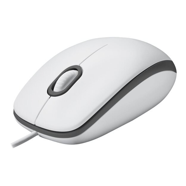 MOUSE USB OPTICAL M100/WHITE 910-006764 LOGITECH