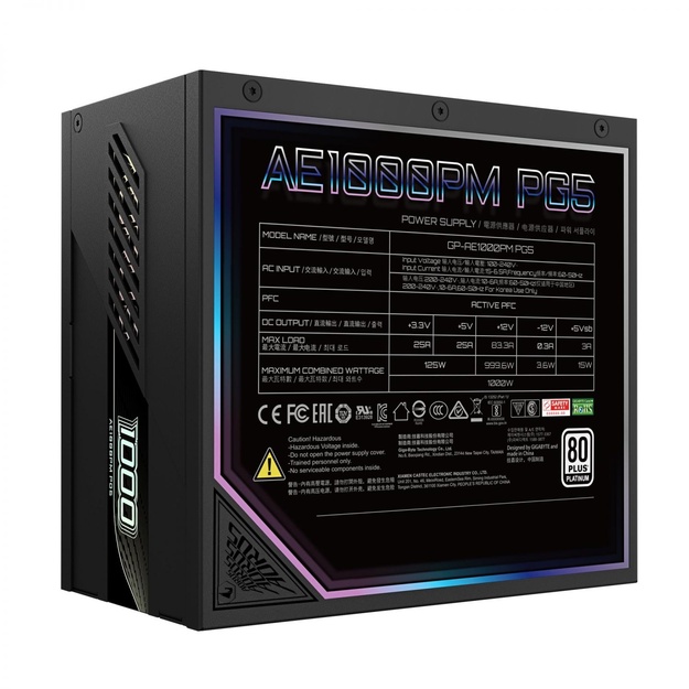 Power Supply|NZXT|GP-AE1000PM PG5|1000 Watts|Efficiency 80 PLUS PLATINIUM|PFC Active|MTBF 100000 hours|GP-AE1000PMPG5
