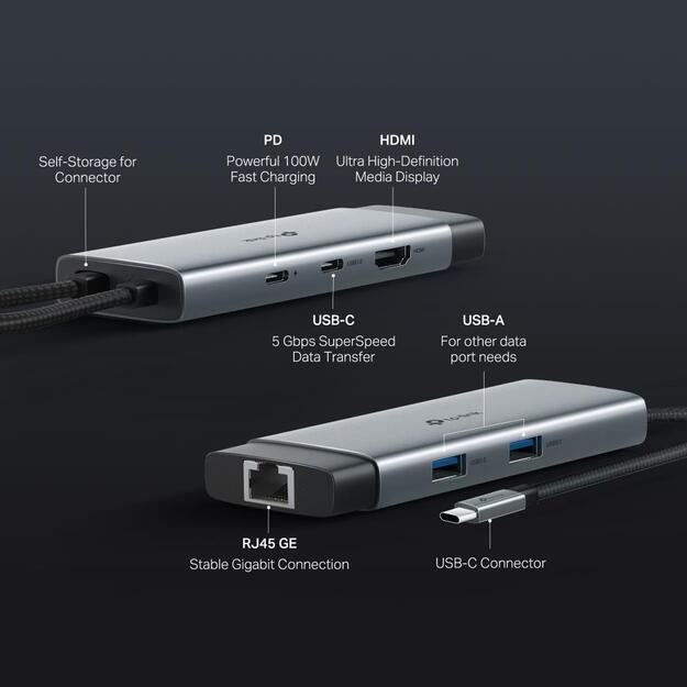 I/O HUB USB-C 6PORT/UH6120C TP-LINK