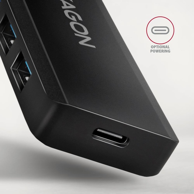 I/O HUB USB-C TRAVEL/0.19M HUE-C1C AXAGON