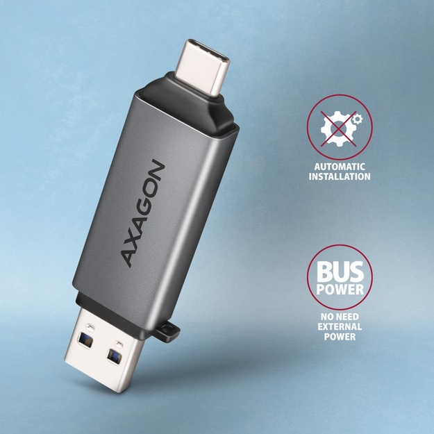 CARD READER USB-C+USB3.2 2SLOT/SD/MICROSD CRE-DAC AXAGON