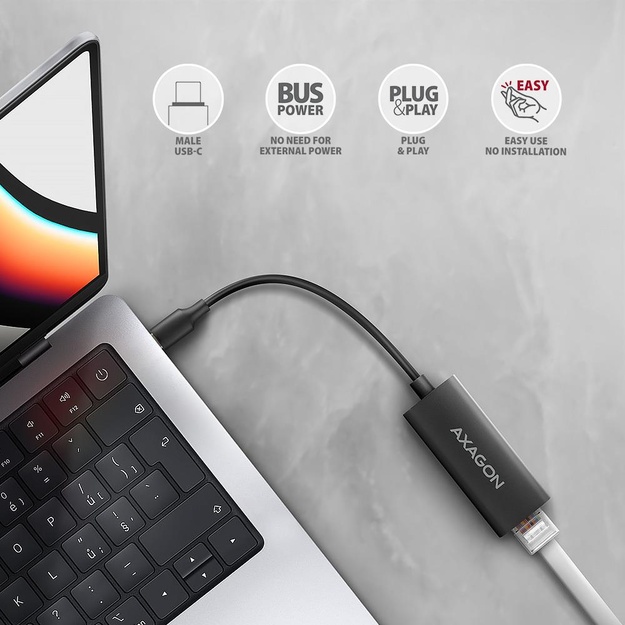 NET ADAPTER USB-C 1GB/ADE-ARC AXAGON
