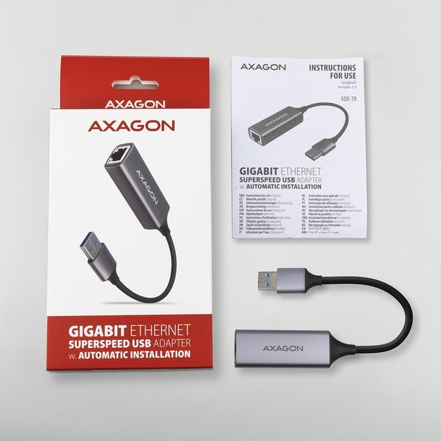 NET ADAPTER USB3.2 1GB/ADE-TR AXAGON