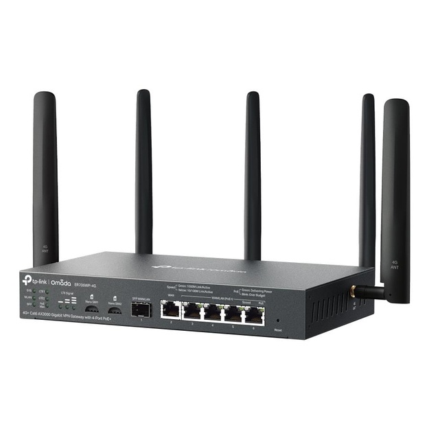NET ROUTER 1000M 6PORT VPN/OMADA 4G+ ER706WP-4G TP-LINK