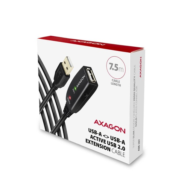 CABLE USB2.0 A-M/A-F ACTIVE/7M ADR-207 AXAGON