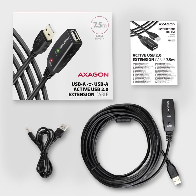CABLE USB2.0 A-M/A-F ACTIVE/7M ADR-207 AXAGON