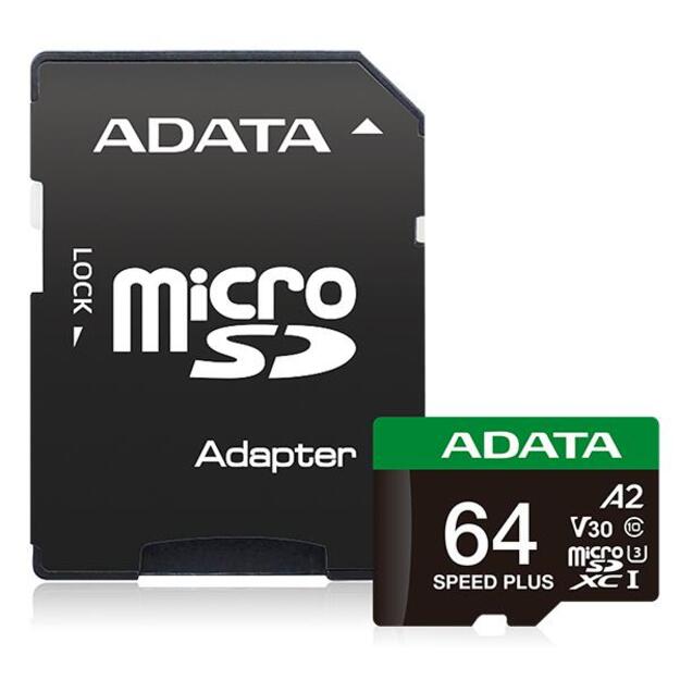 MEMORY MICRO SDXC 64GB UHS-I/UD64GUI3V30A2SP-RA1 ADATA 1