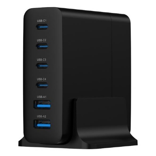 CHARGER USB UNIVERSAL 6P 75W/TA-UC-2A4C-PD75-01-BK GEMBIRD