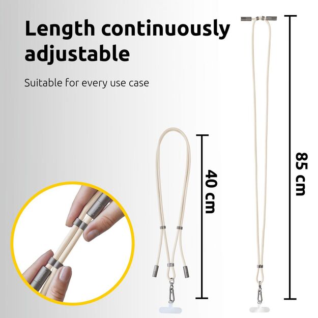 CABLE USB-C TO USB-C 1.65M/LANYARD BEIGE 7991001 INTENSO