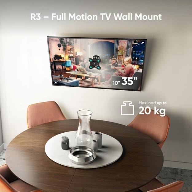 TV SET ACC WALL MOUNT /10-35 /BLACK R3-B ONKRON