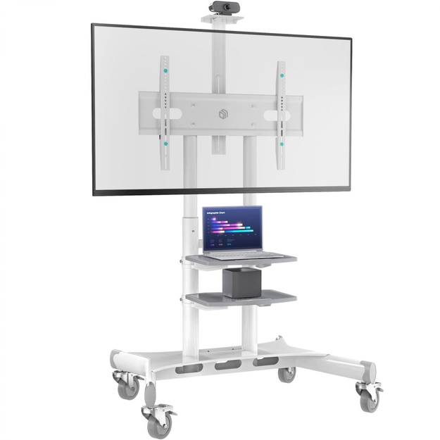 TV SET ACC MOBILE STAND/50-86 /WHITE TS1881-W ONKRON
