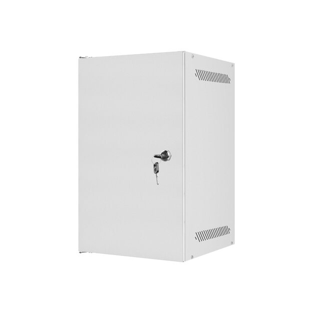 LANBERG Rack cabinet 10inch wall mount 9U 280x310 grey with metal door flat pack 2