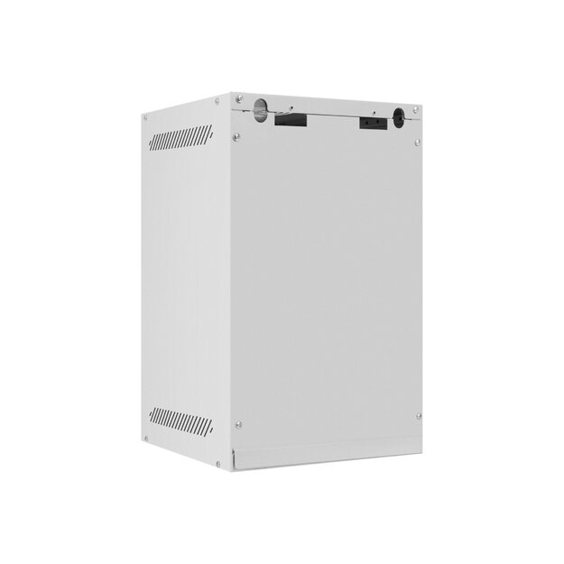 LANBERG Rack cabinet 10inch wall mount 9U 280x310 grey with metal door flat pack 3