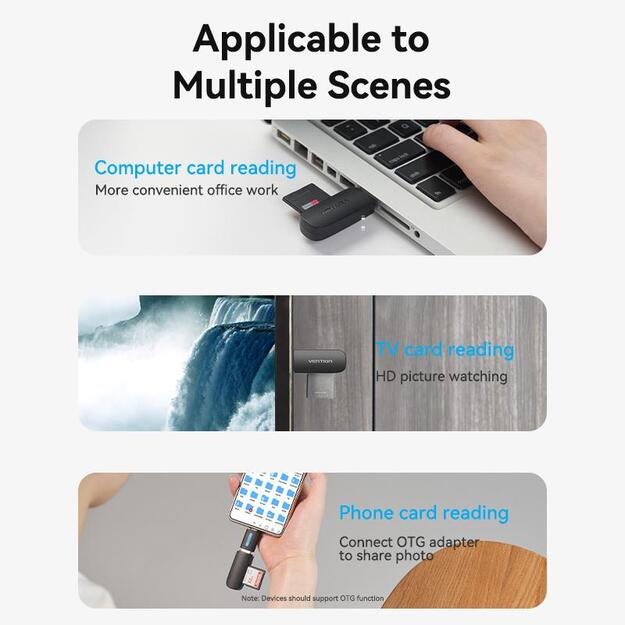 CARD READER USB3.0/SD/TF CLGB0 VENTION 9