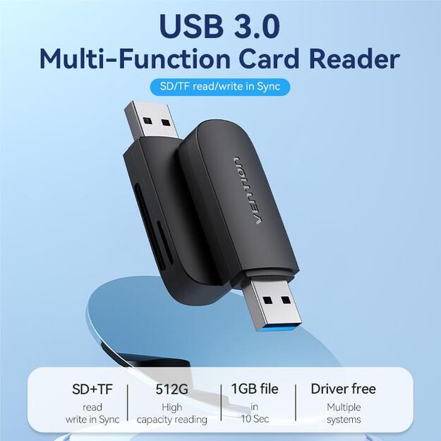 CARD READER USB3.0/SD/TF CLGB0 VENTION 2