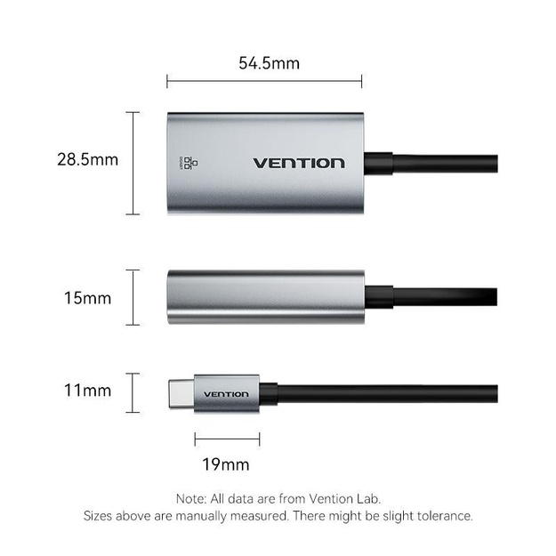 NET ADAPTER USB-C GIGABIT/0.15M CFPHB VENTION