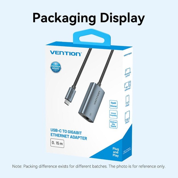 NET ADAPTER USB-C GIGABIT/0.15M CFPHB VENTION