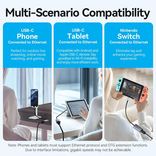 NET ADAPTER USB-C GIGABIT/0.15M CFPHB VENTION