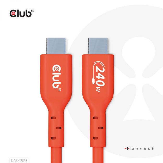 CABLE USB-C TO USB-C 2M/M/M CAC-1573 CLUB3D