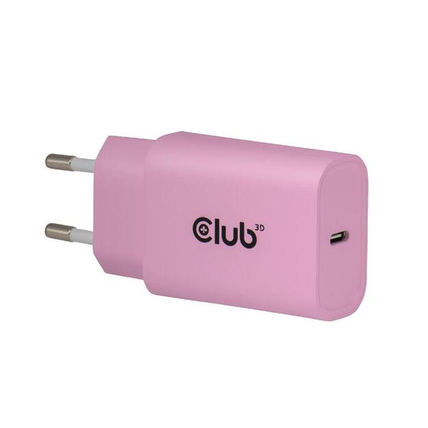 MOBILE CHARGER WALL USB-C/2PACK 30W PINK CAC-3021 CLUB3D 1
