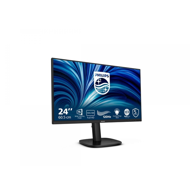 PHILIPS 23.8inch 1920x1080 120Hz IPS Flat H/A 150 MM TUV EyeSafe certified USB HUB SPEAKERS DP HDMI 300cd/m2 TCO 10
