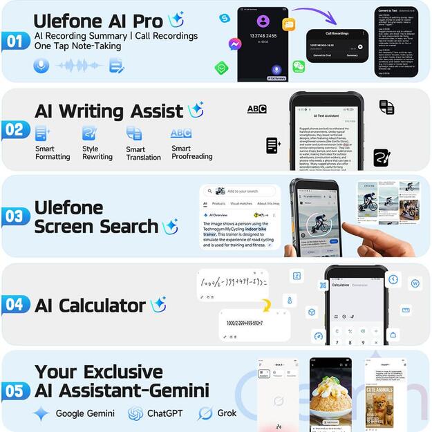 MOBILE PHONE RUGKING/8/256GB ULEFONE 8