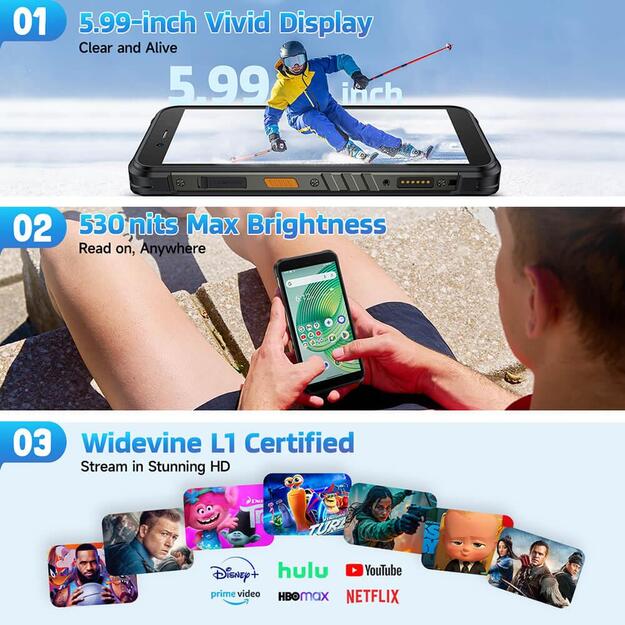 MOBILE PHONE RUGKING/8/256GB ULEFONE 10