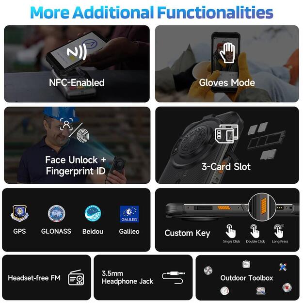 MOBILE PHONE RUGKING/8/256GB ULEFONE 11