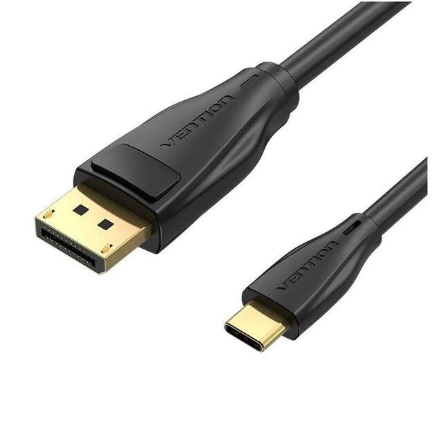 CABLE DP TO USB-C 8K HD/2M BLACK CGYBH VENTION 1