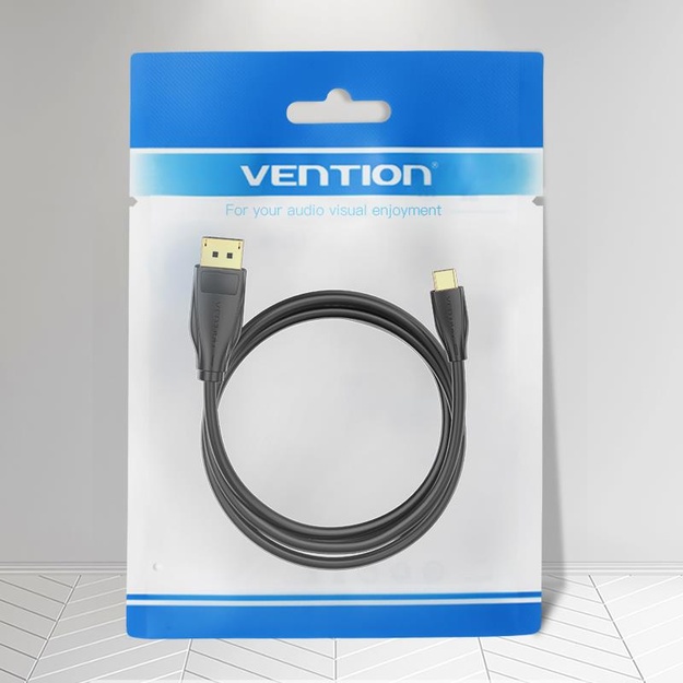 CABLE DP TO USB-C 8K HD/2M BLACK CGYBH VENTION