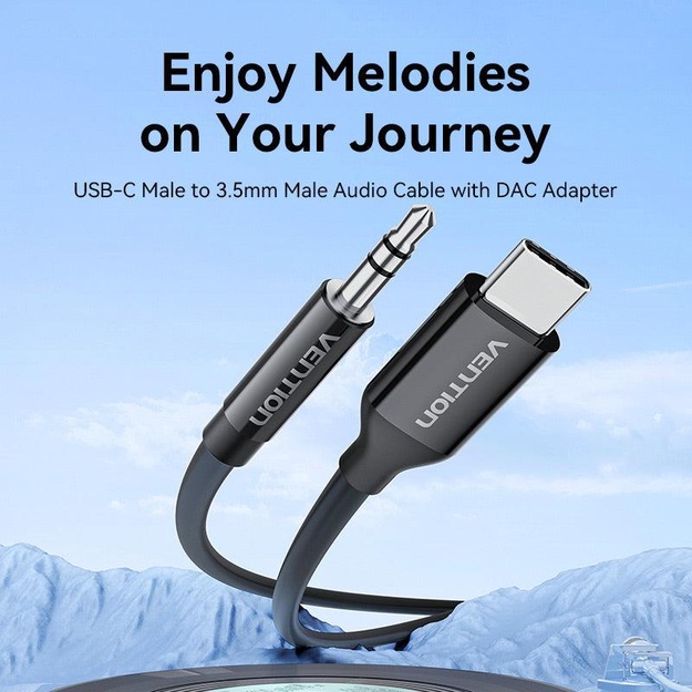 ADAPTER USB-C TO AUDIO 3.5MM/MALE 1.5M BIFBF VENTION