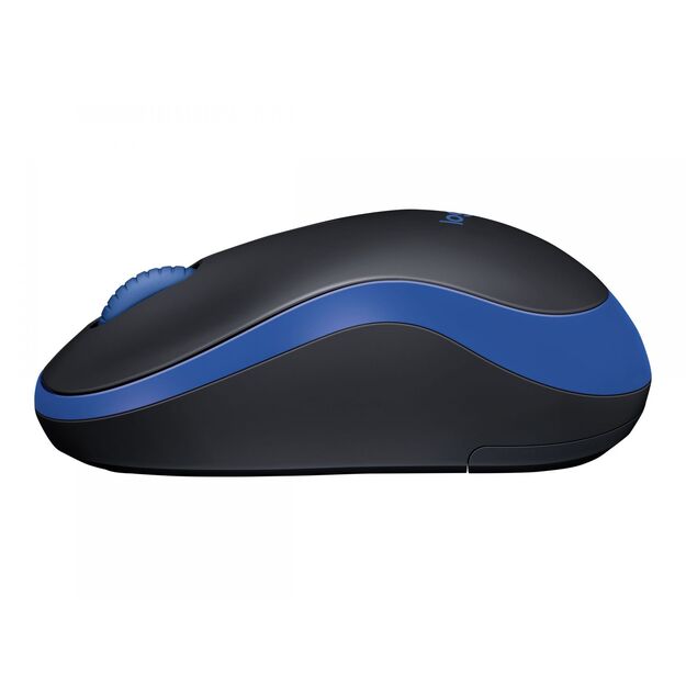 LOGITECH M185 Mouse optical wireless 2.4 GHz USB wireless receiver blue 2
