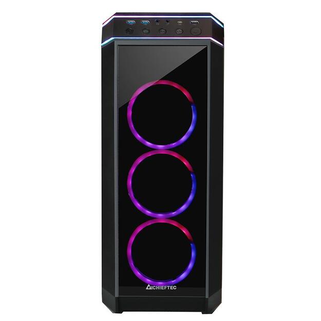 Case|CHIEFTEC|ATX/micro ATX/Mini-ITX|Black|Midi Tower|PC|GP-02B-UC-OP 2