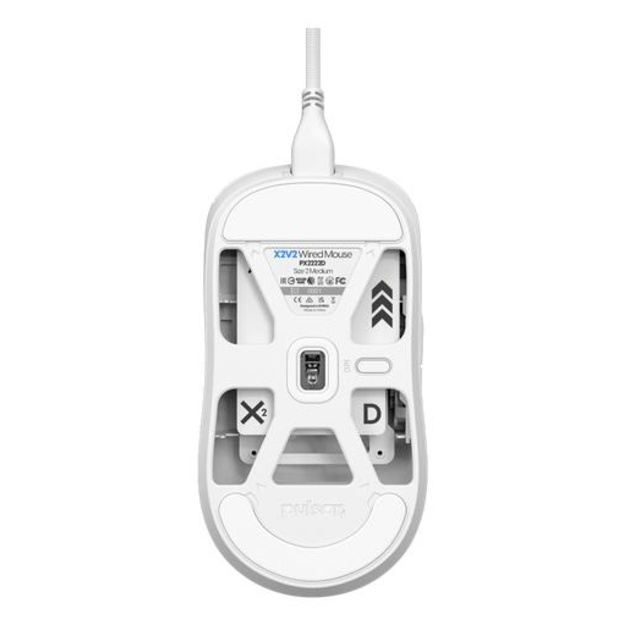 MOUSE USB OPTICAL X2/MEDIUM WHITE PX2222D PULSAR