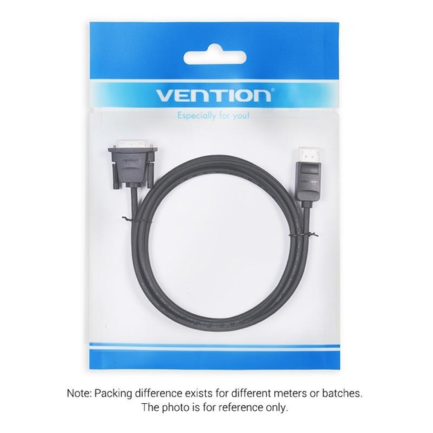 CABLE DP TO DVI 1M/BLACK HAFBF VENTION