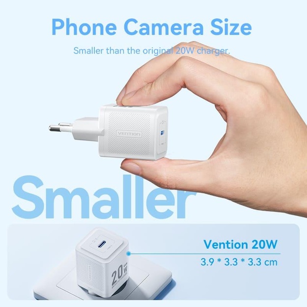 MOBILE CHARGER WALL USB-C/20W TZ-FEPW0-EU-02 VENTION
